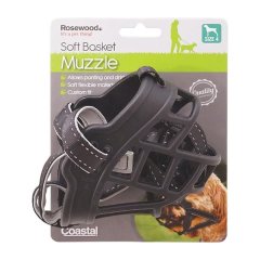 Rosewood Soft Basket Muzzle Black Size 4