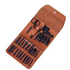 Compact 16-Piece Manicure &amp; Grooming Travel Kit for Home &amp; On-the-Go