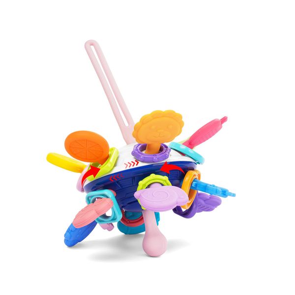 Baby Toy 0-6 Months, Sensory Montessori Toys for Babies, Rattle Teether