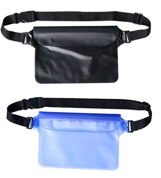 2 Pack Waterproof Crossbody Belt Bag, Phone Passport Pouch with Waist Strap