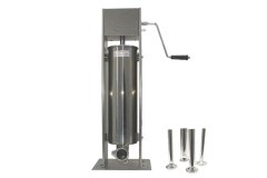 LMA Heavy Duty Stainless Steel 7L/15LB Sausage Filler &amp; Metallic Funnels