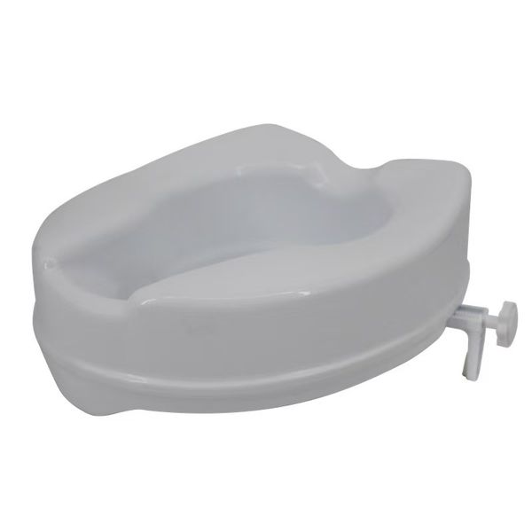 Toilet Seat Raiser 10cm Height - Elderly &amp; Disabled Bathroom Safety Aid