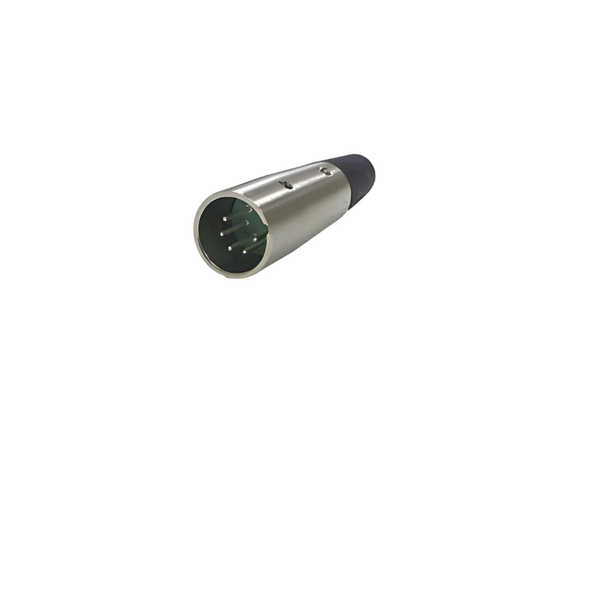 XLR-A5M 5-Pin Inline Male XLR Cable Connector with Screw Clamp