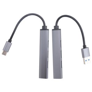 4 Ports USB Hub Splitter Multi Type C to USB 3.0 Adapter USB Adapter