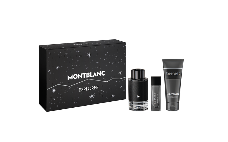 Montblanc Explorer Set, 100ml Edp +15ml Travel Spray + 100ml Shower Gel
