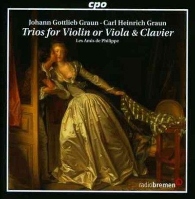 Les Amis De Philippe - Graun: Trios For Violin Or Viola &amp; Cla (CD)