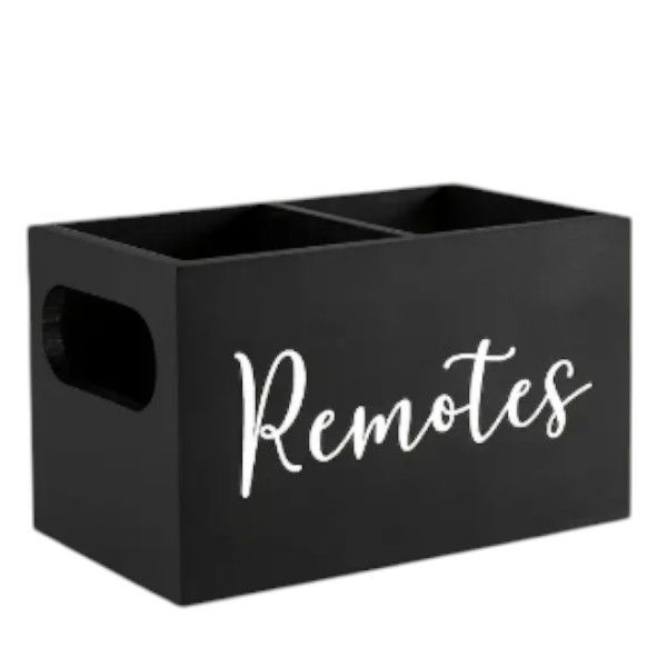 Remote Control Storage Box - Black