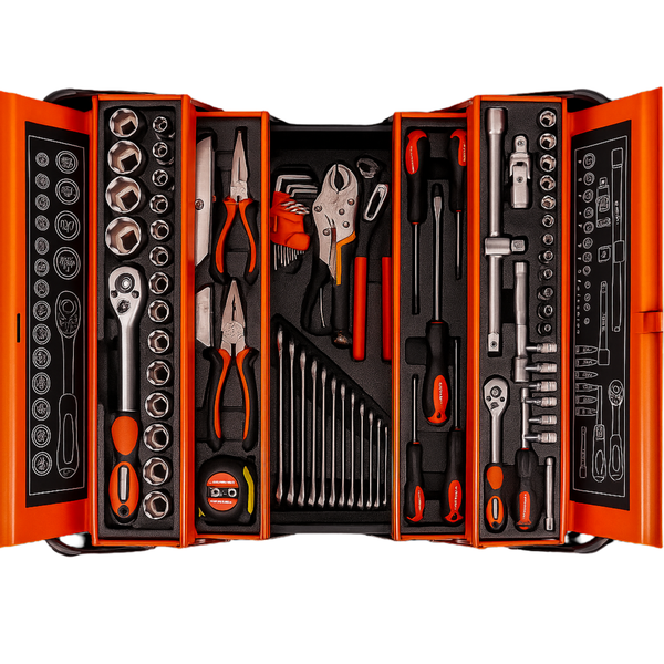 5-Tray Tool Box - 85pcs Mechanic Tool Assortment