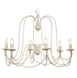 The Lighting Warehouse - Chandelier Rafaella - 6 Light French White