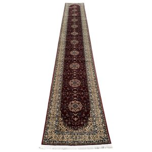 600 x 80cm Red Kazac Machine Made Turkish Runner Rug