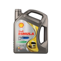 Shell Rimula R6 M 10W40 5 L Heavy Duty Diesel Engine Oil