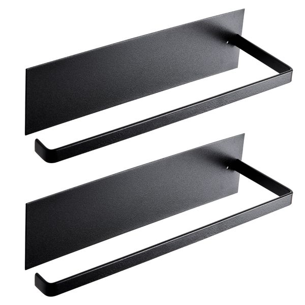 Chenshia 2-Pack Paper Towel Holder Self-Adhesive Under Cabinet &amp; Wall Mount