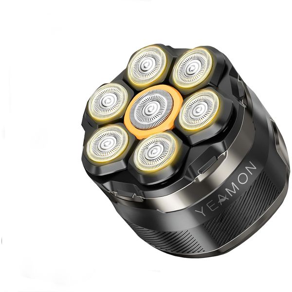 7D Electric Head Shaver for Bald Men - Waterproof Wet &amp; Dry Scalp Razor
