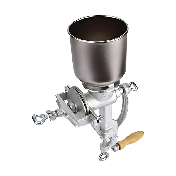 Grade Manual Coffee Grinder with High Hopper - Table Clamp Hand Grain Mill