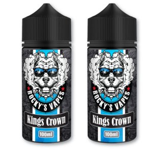 2 x 100ml Vape Juice Kings Crown Rockys Vape - 3mg