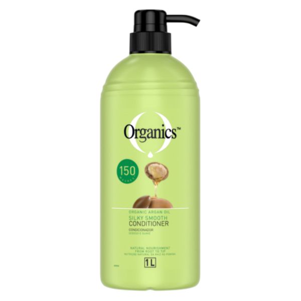 Organics Argan Oil Conditioner Straight And Sleek Hair 1L x 2