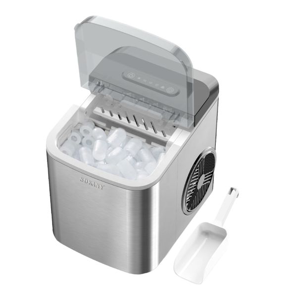Sokany Countertop Automatic Mini Portable Liquid Freezer Ice Maker Machine