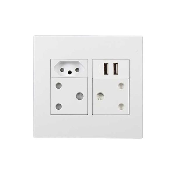 ACDC - 2x Sa 16a 1x N-Type 16a 2x 2.1a Usb 4x4 White Orion