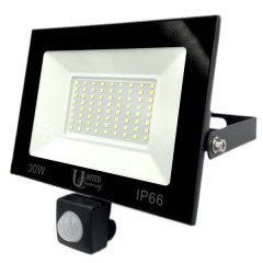 United Electrical - 30W Motion Sensor LED Flood Light - Outdoor Lights