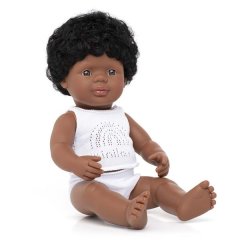 Miniland Dolls (Baby African Boy) 38cm