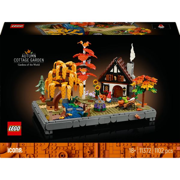 LEGO® Icons Autumn Cottage Garden Model Building Kit 11372