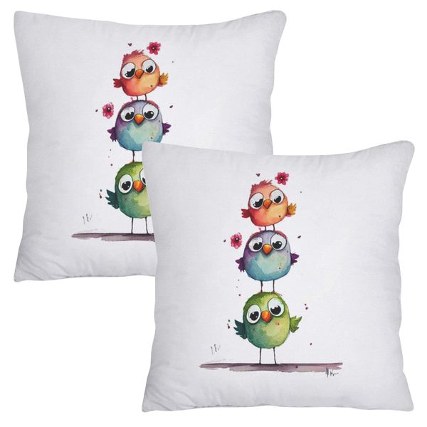 Scatter Cushion Cover Set - 3 Birds