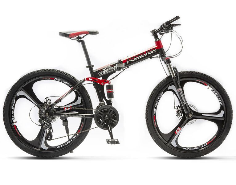 Foldable Bicycle 26" Dual Suspension FOREVER Mountain Bike 3 Spoke Wheel