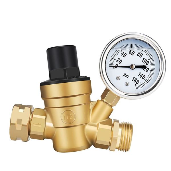 Rv Water Pressure Regulator Valve Adjustable Water Pressure Reducer