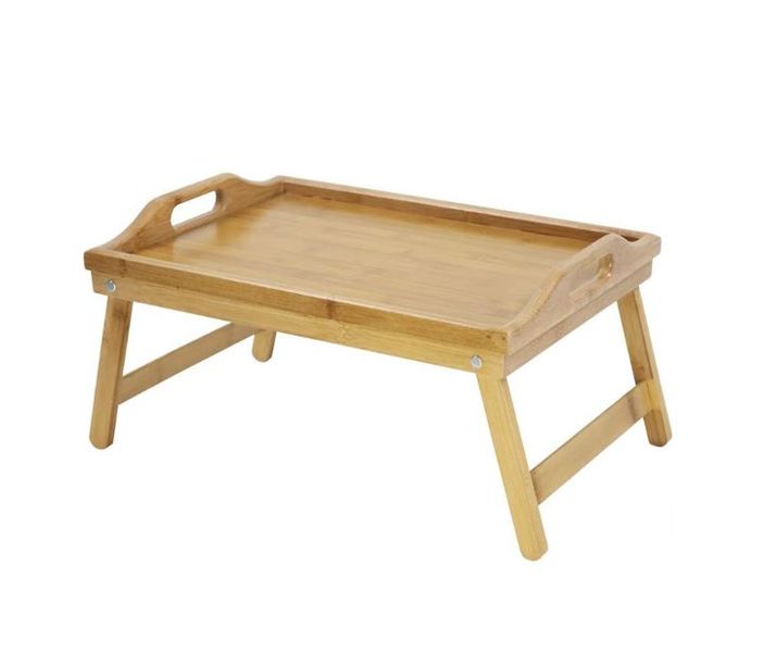 Bamboo- Foldable Bed Tray - Multipurpose Serving Tray &amp; Breakfast table.