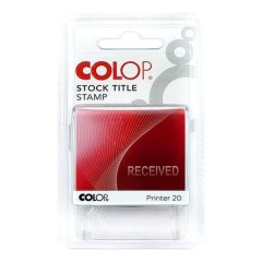 Colop - Printer 20 - Stock Title Stamp - Received