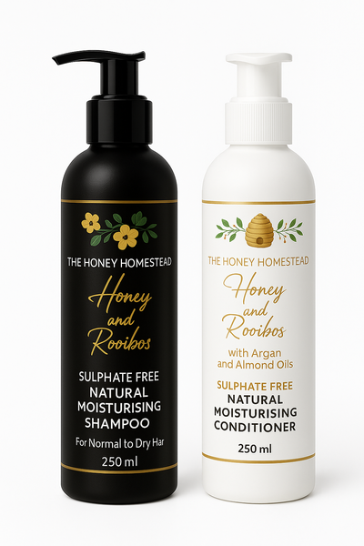 The Honey Homestead Natural Honey &amp; Rooibos Hair Care Bundle Set of 2