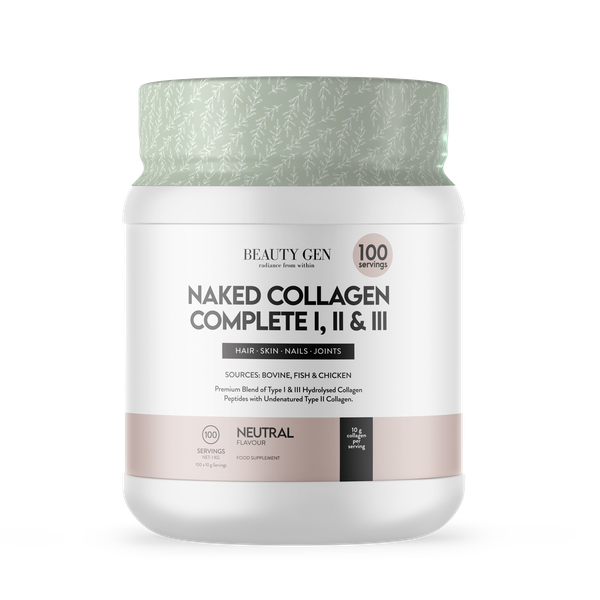 Beauty Gen Naked Collagen Complete I, II &amp; III - 1 KG