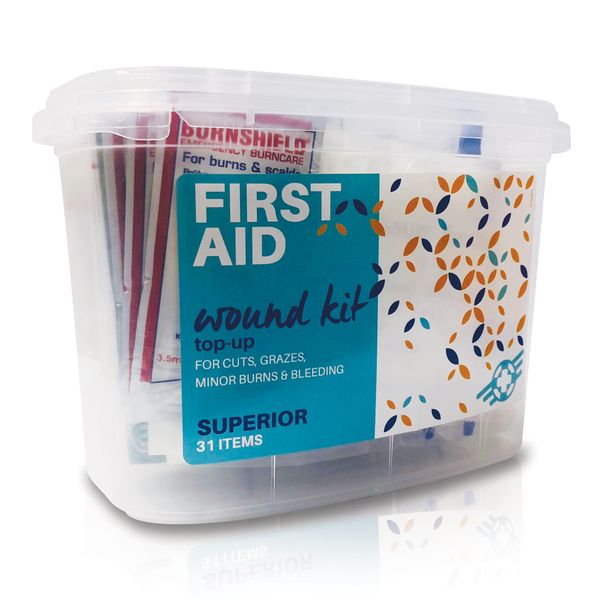 First Aid - Wound Top Up Superior Kit 31 Items