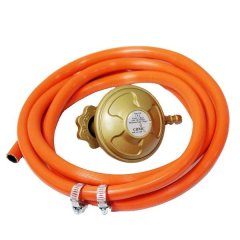 Regulator with gas pipe