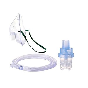Nebulizer Mask With Chamber, Tubing &amp; Elasticated Straps - Kiddies