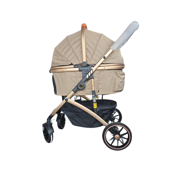 Luxury Pet Stroller with Detachable Carrier