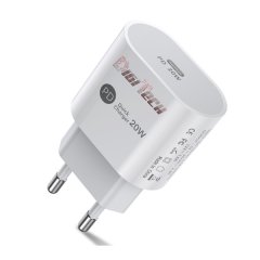DigiTech USB Wall Charger/ Adapter - USB C - 20W - White