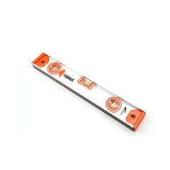 Finder 50cm - 500mm Metallic Spirit Level - Sliver &amp; Orange