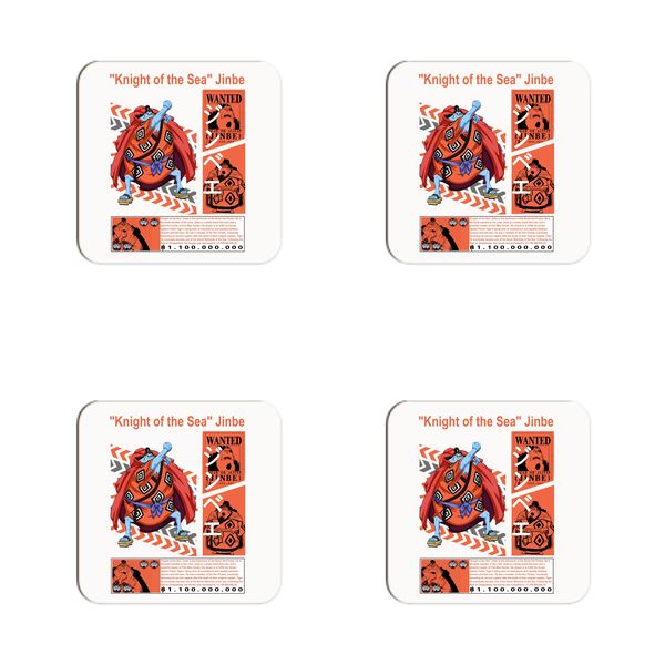 One Piece Knight of the Sea Jinbe Coasters - Set of 6
