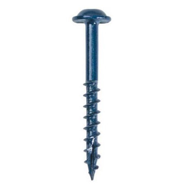 Kreg Blue-Kote Wr Pocket Screws 1 1/4"#8 Coarse Washer Head 100Ct