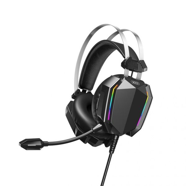 RGB Wired Gaming Headset/Headphone with Long Microphone-USB + Dual 3.5mm-XO