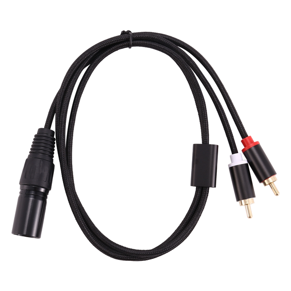 XLR To Dual RCA Audio Cable A1 XLR Male 3 Pin To Dual RCA Male Plug Stereo