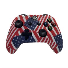 US American Flag Protective Silicone Controller Cover - Red&amp;Blue