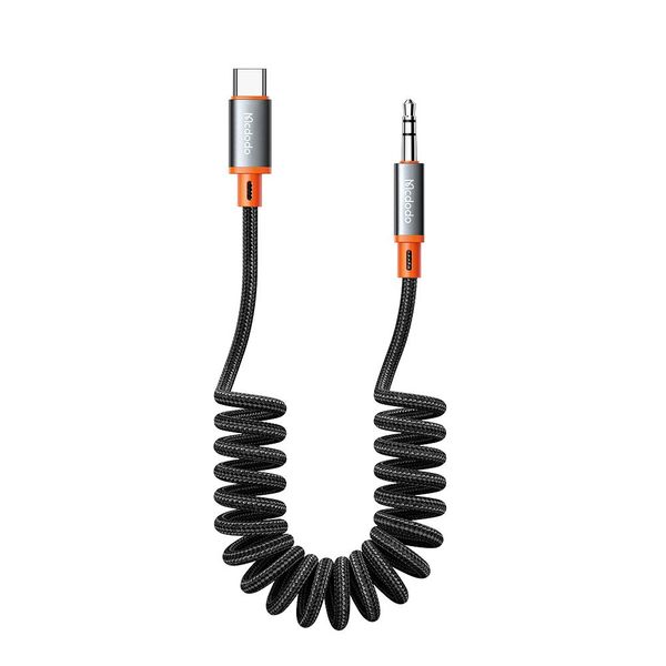 Mcdodo USB-C / TYPE-C to 3,5mm Male Coiled Aux Audio Cable HR DAC