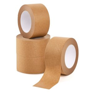 Chenshia Adhesive Kraft Packaging Tape - 4 Rolls (6cm x 50m)