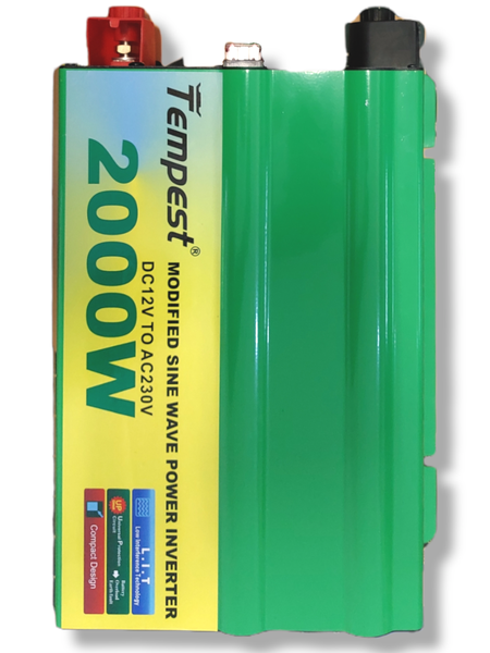TEMPEST 2000W Power Inverter -DC-12V to AC-220V Modified Sine Wave inverter