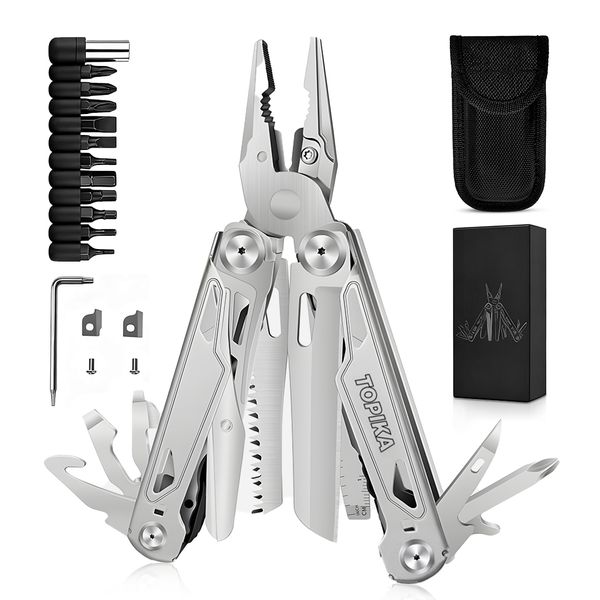 Topika - 28 in 1 Multitool with Pliers Knife Screwdrivers &amp; More
