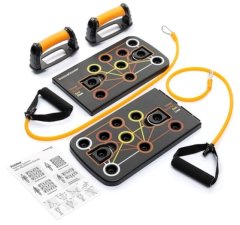 InnovaGoods Push-Up Board with Resistance Bands and Exercise Guide Pulsher