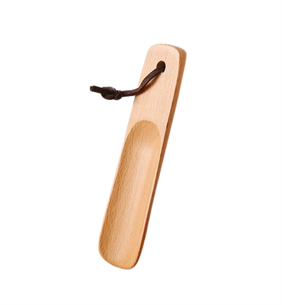 EMPORIUM Beech Wood Shoehorn - with Rope - 16cm