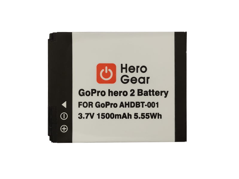 1500mAh Battery for GoPro Hero HD Hero, Hero 2 Pro, Part No AHDBT-001, etc.